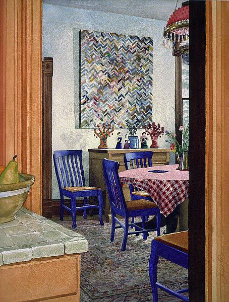 Dining Room with Abstraction  1977 24x18.jpg